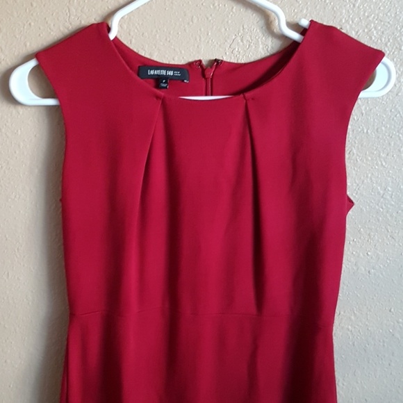 Lafayette 148 NY Red Sheath Dress - P - Picture 3 of 5